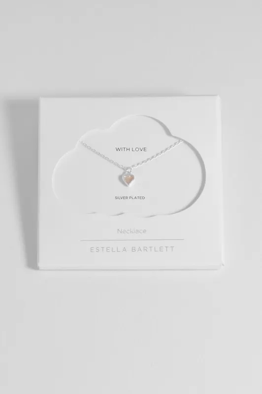 Pink Pearl Heart Necklace sold by Estella Bartlett