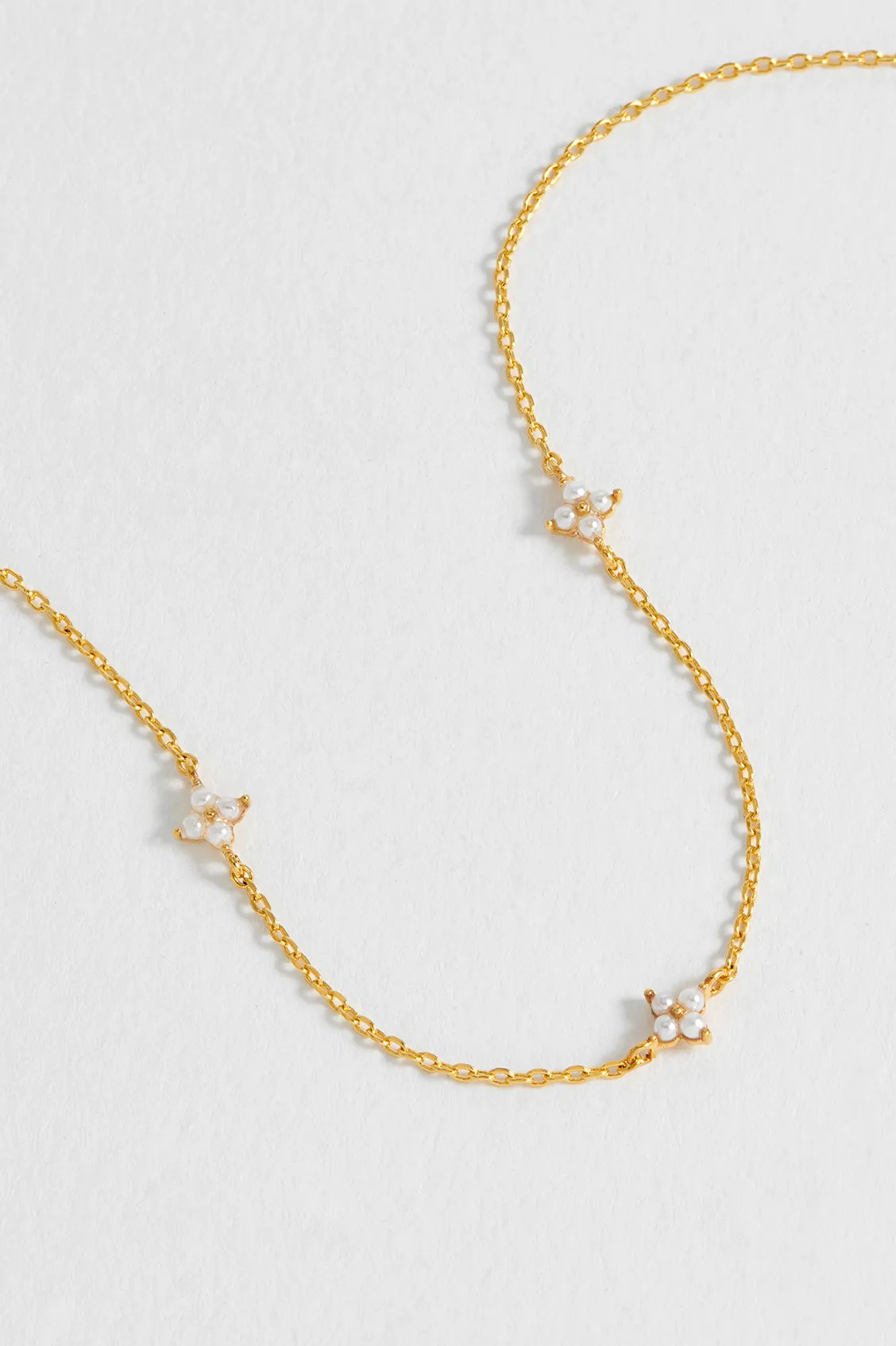 Mini Pearl Flower Necklace sold by Estella Bartlett product image thumbnail 5