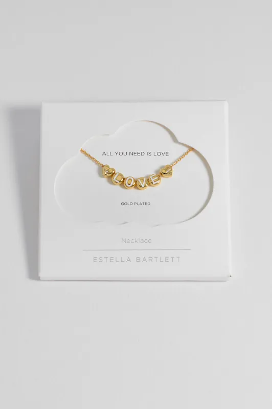 Love Letter Bead Necklace sold by Estella Bartlett