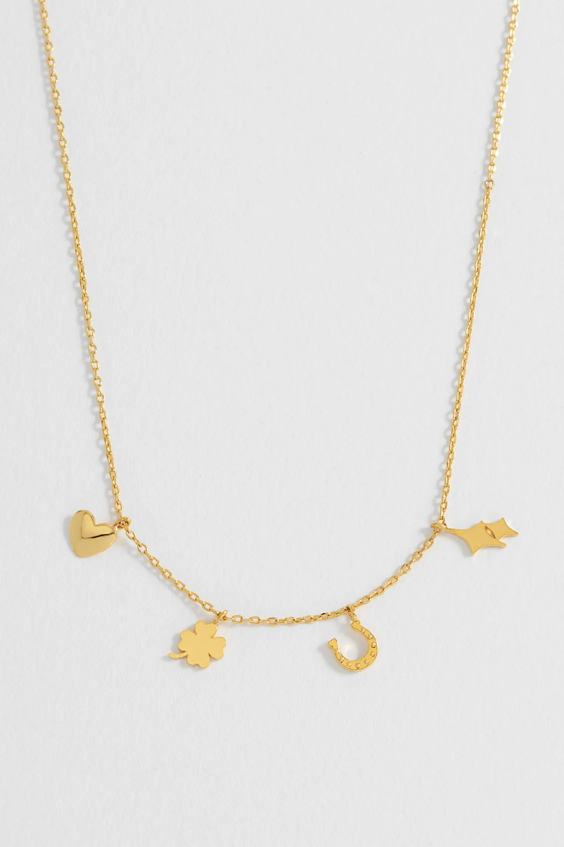 Love and Luck Charm Necklace sold by Estella Bartlett product image thumbnail 4