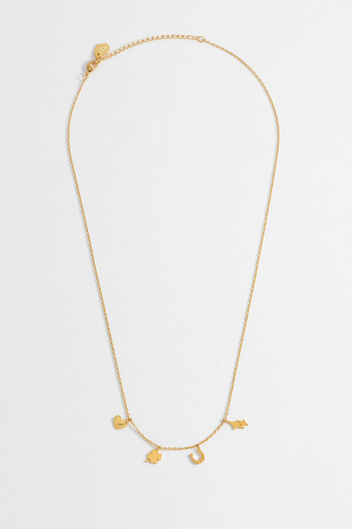 Love and Luck Charm Necklace sold by Estella Bartlett product image thumbnail 5
