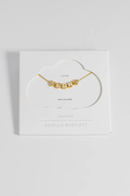 London Letter Bead Necklace sold by Estella Bartlett