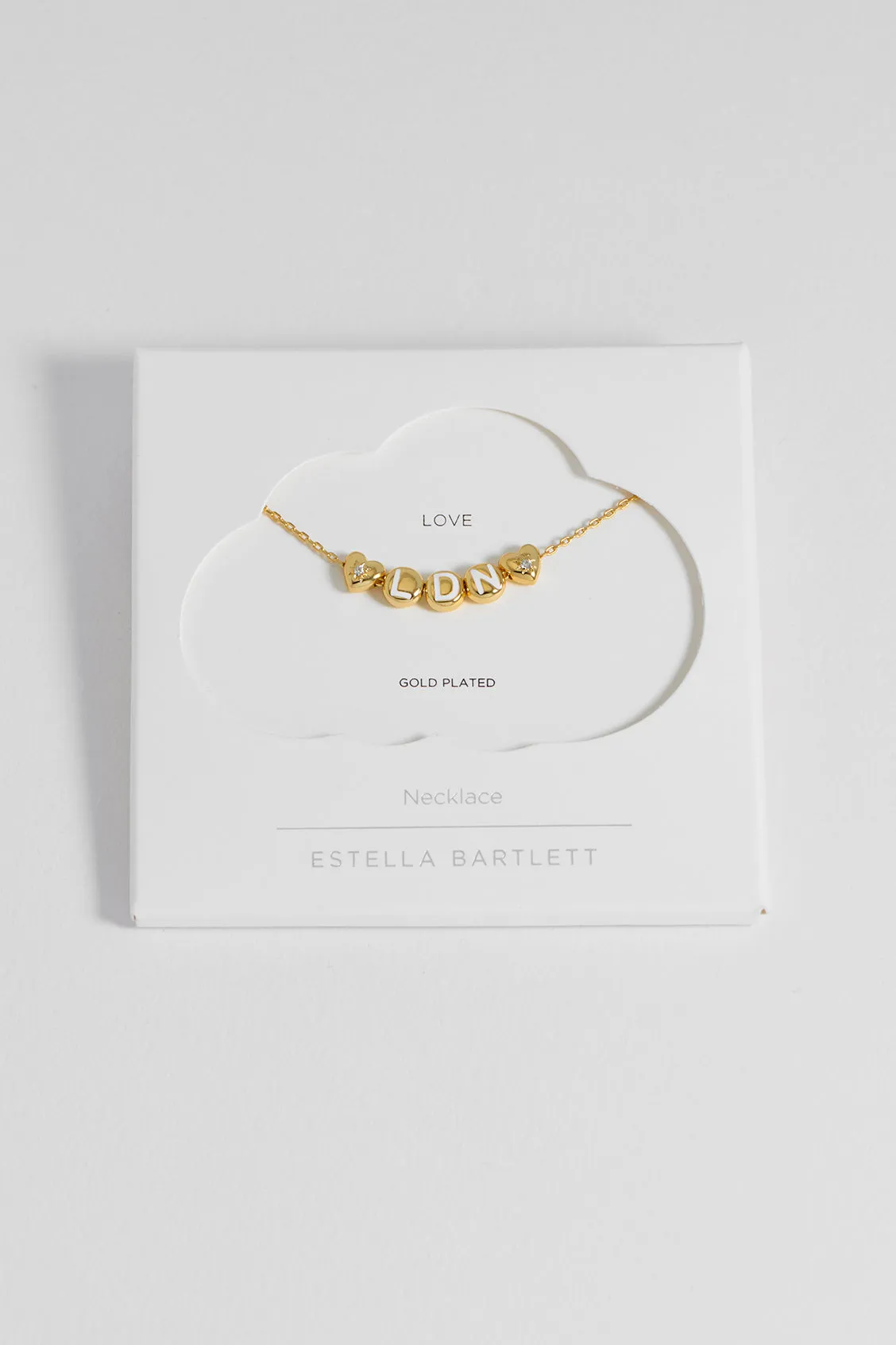 London Letter Bead Necklace sold by Estella Bartlett