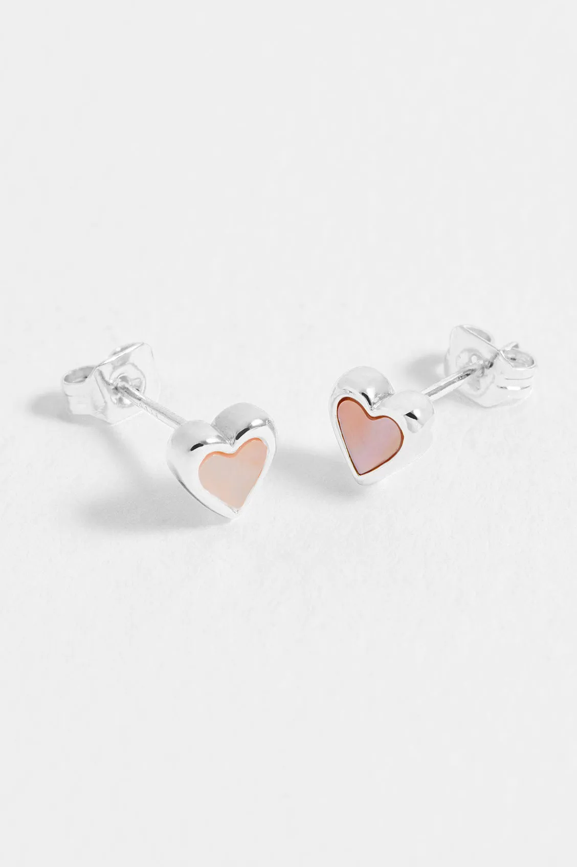 Pink Pearl Heart Stud Earrings sold by Estella Bartlett product image thumbnail 2