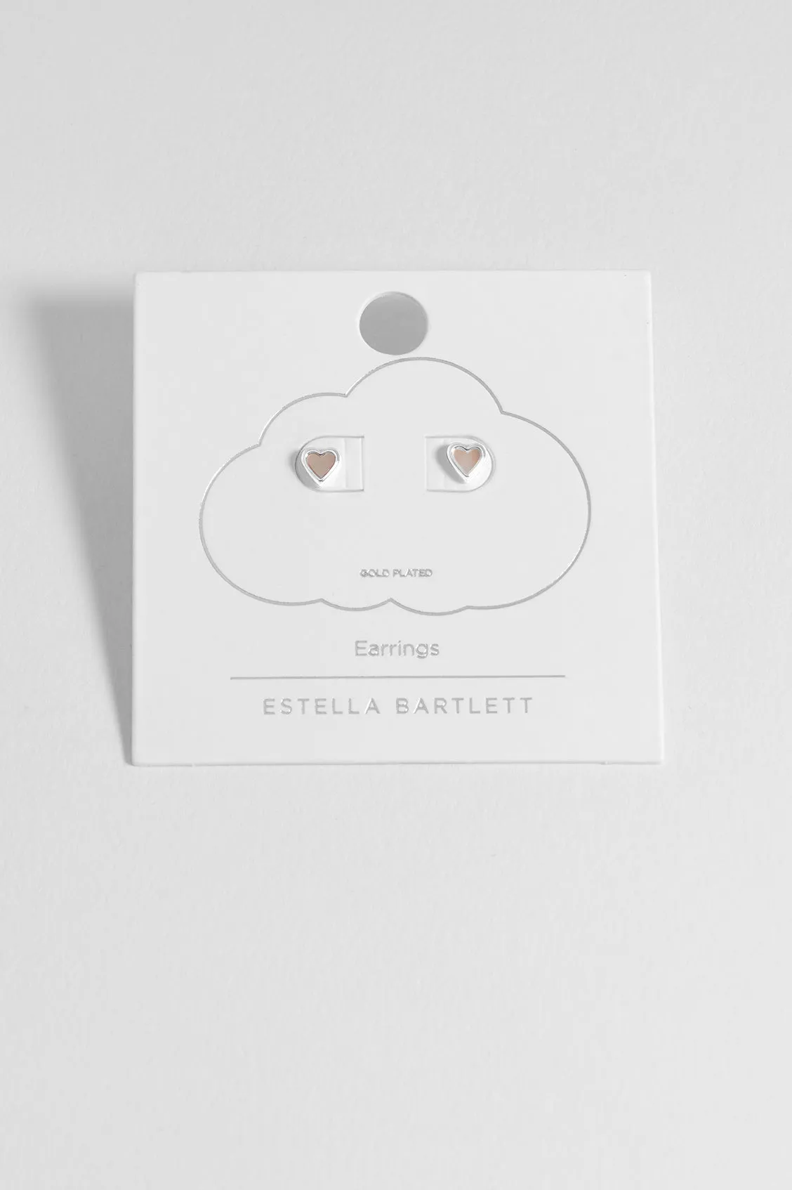 Pink Pearl Heart Stud Earrings sold by Estella Bartlett product image thumbnail 4