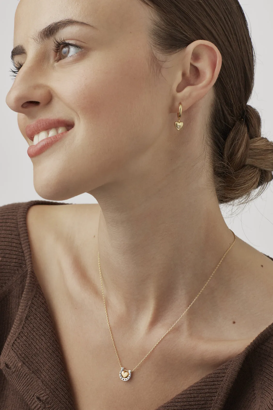 Heart and Horseshoe Necklace sold by Estella Bartlett product image thumbnail 4