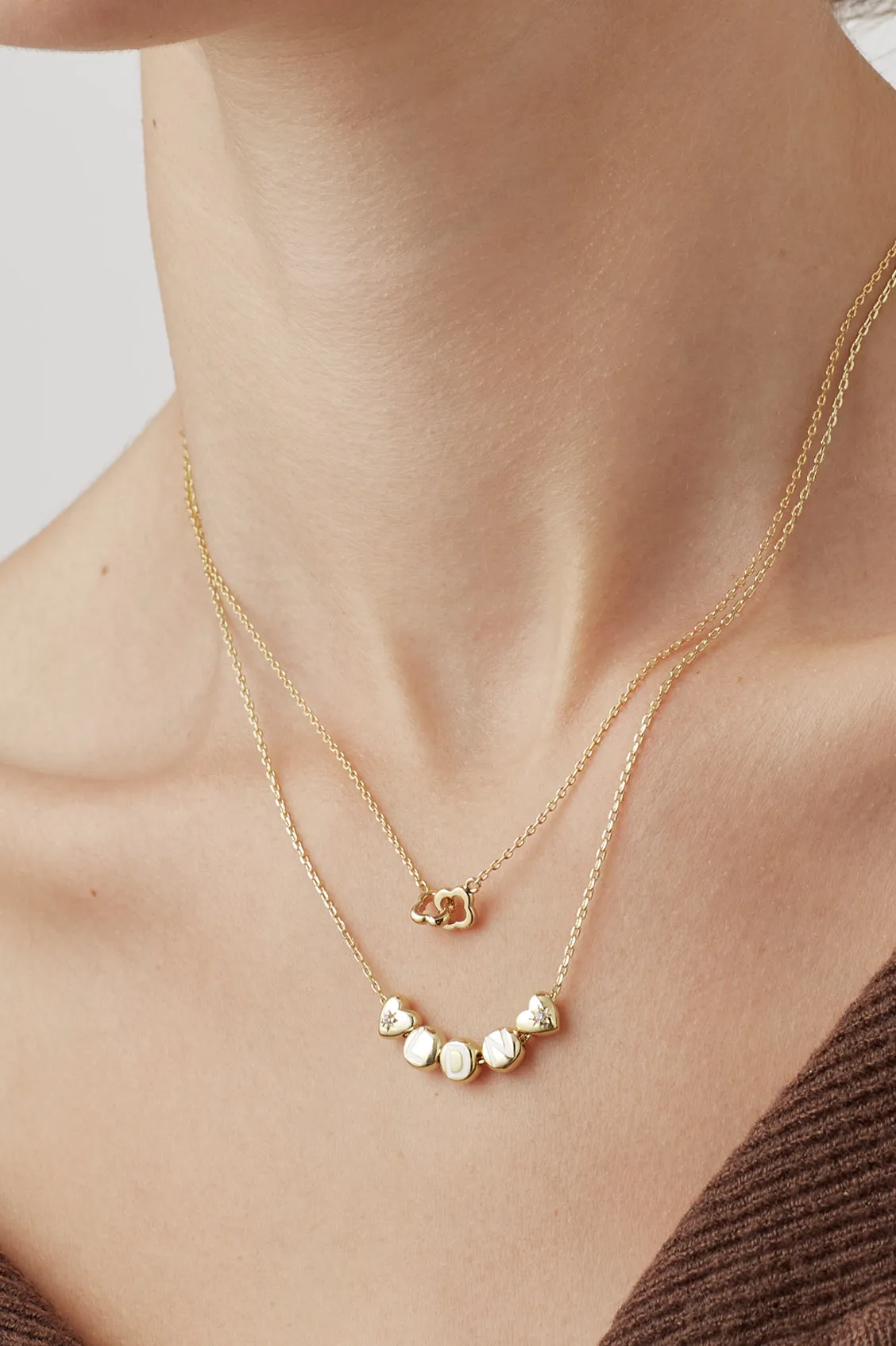 Double-Linked Flower Necklace sold by Estella Bartlett product image thumbnail 2