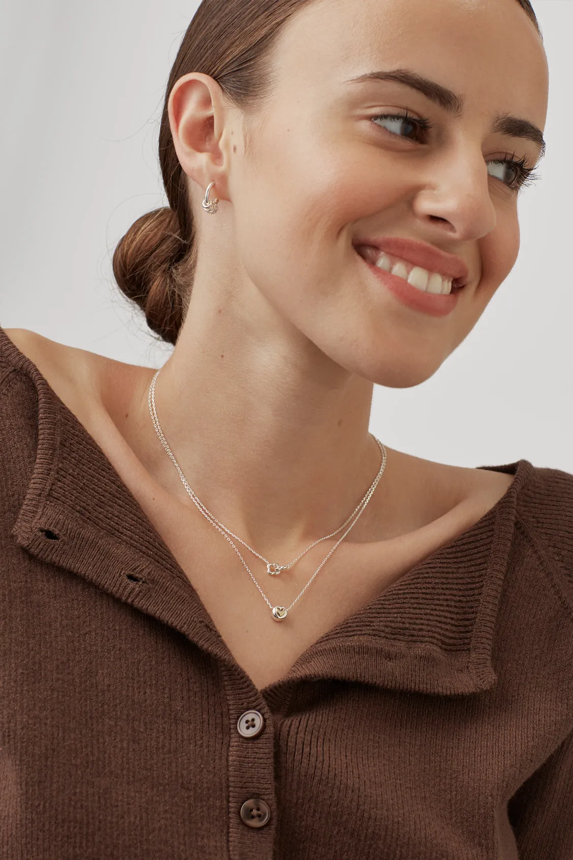 Double-Linked Flower Necklace sold by Estella Bartlett product image thumbnail 5