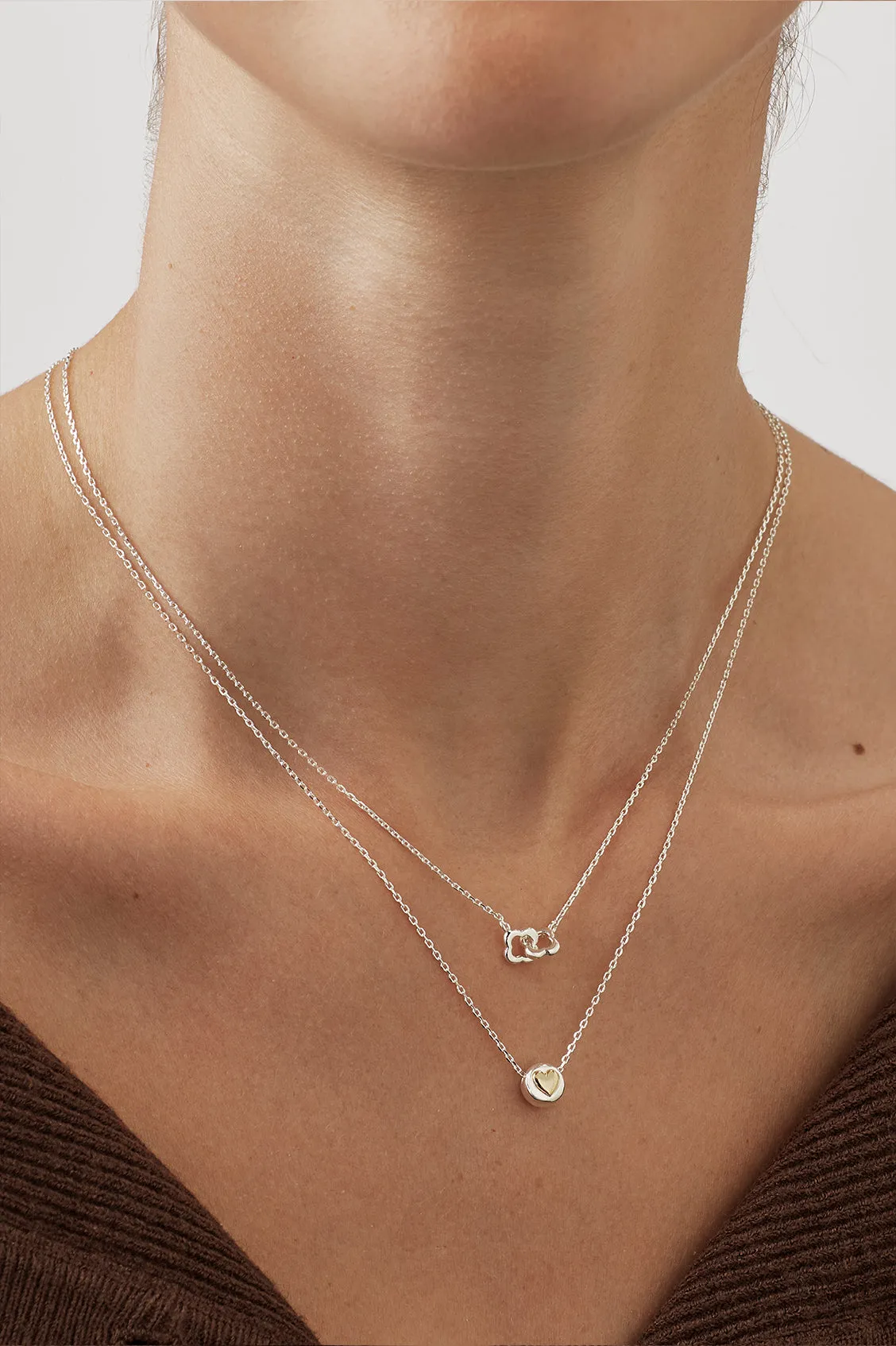 Double-Linked Flower Necklace sold by Estella Bartlett product image thumbnail 2