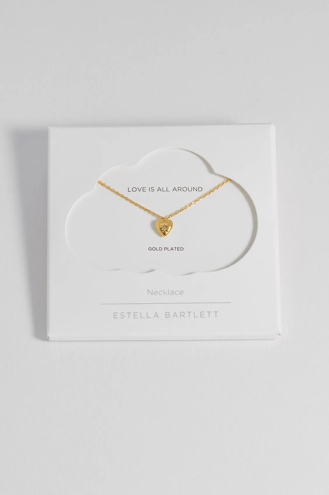 CZ Star Puffy Heart Necklace sold by Estella Bartlett