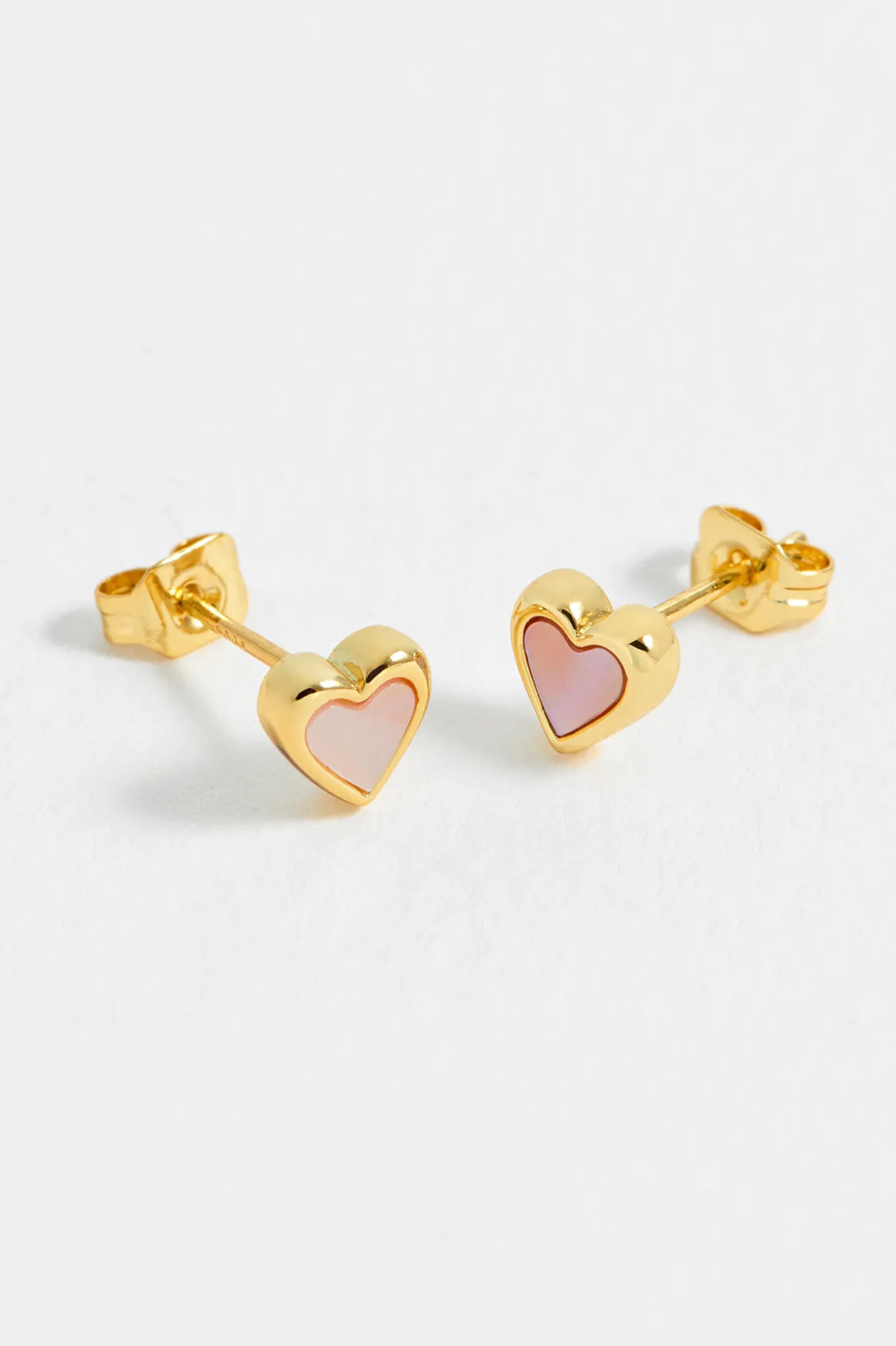 Pink Pearl Heart Stud Earrings sold by Estella Bartlett product image thumbnail 4