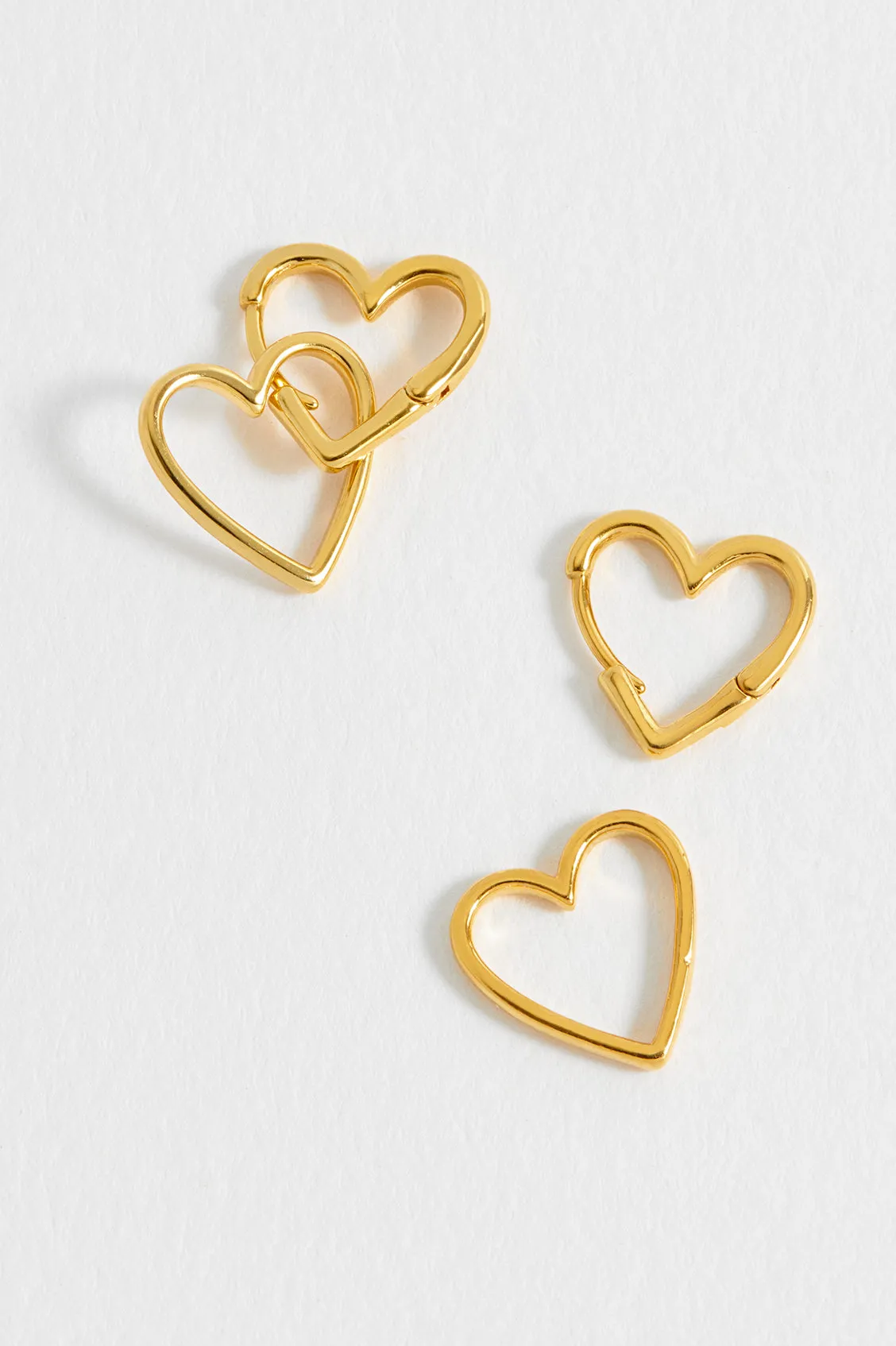 Double Heart Hoop Earrings sold by Estella Bartlett