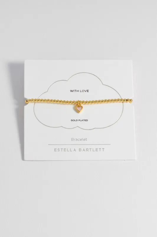 Pink Pearl Heart Bracelet sold by Estella Bartlett