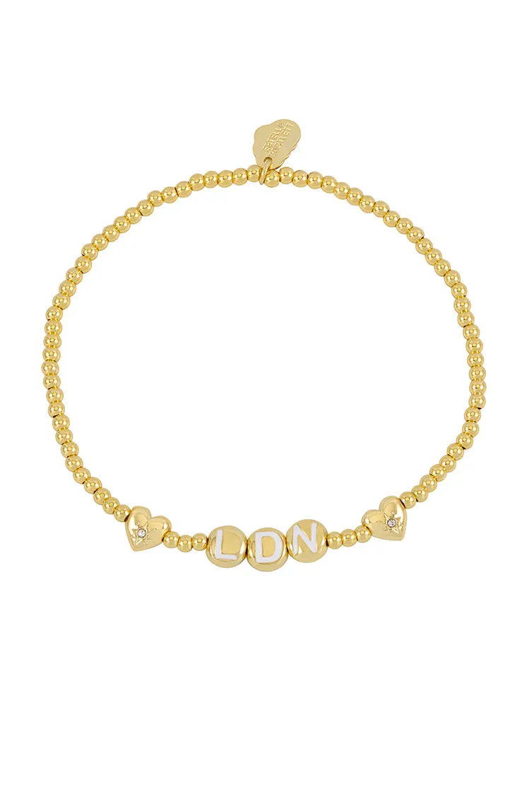 London Letter Bead Bracelet sold by Estella Bartlett product image thumbnail 3
