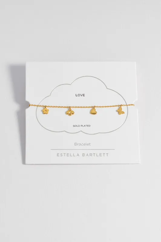 Bee And Butterfly Charm Bracelet sold by Estella Bartlett