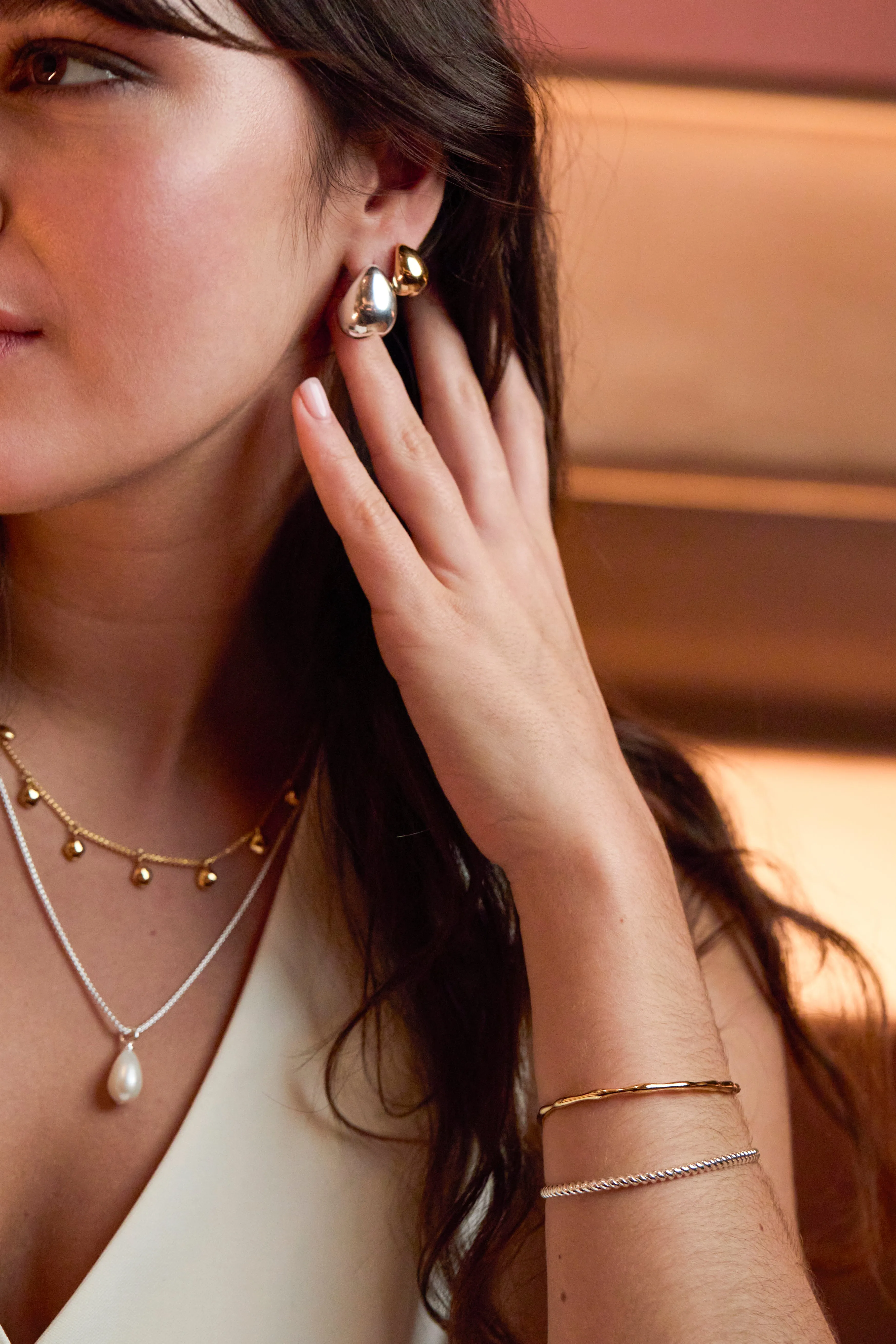 Mini Teardrop Earrings sold by Estella Bartlett product image thumbnail 2