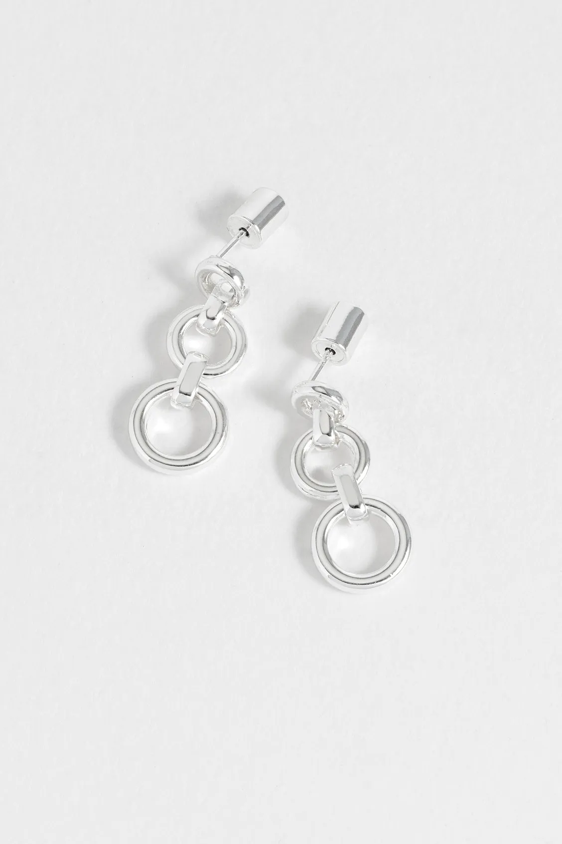 Graduated Round Link Drop Earrings sold by Estella Bartlett product image thumbnail 4