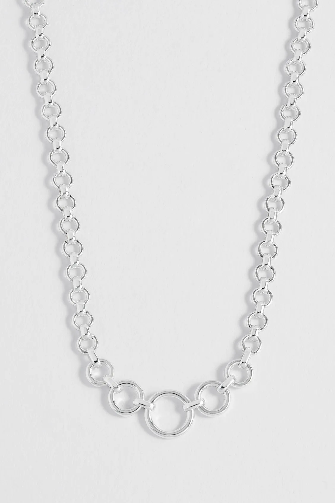 Graduated Round Link Chain Necklace sold by Estella Bartlett product image thumbnail 4
