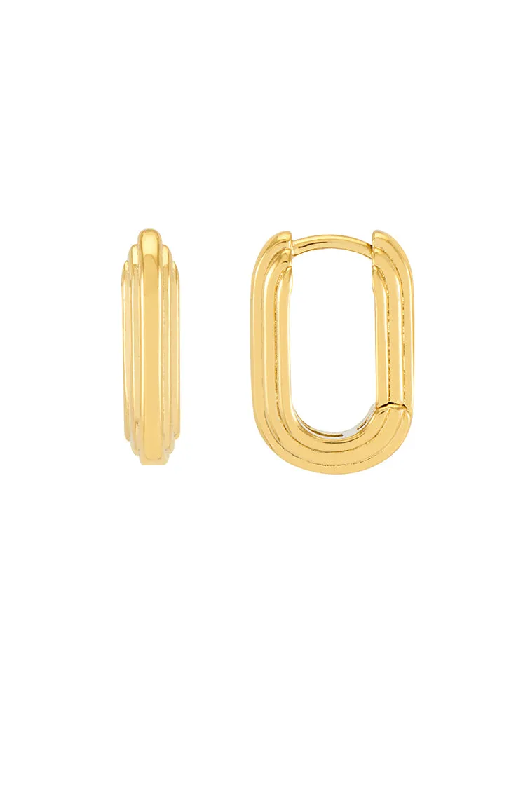 Ridged Hinge Hoops sold by Estella Bartlett product image thumbnail 3