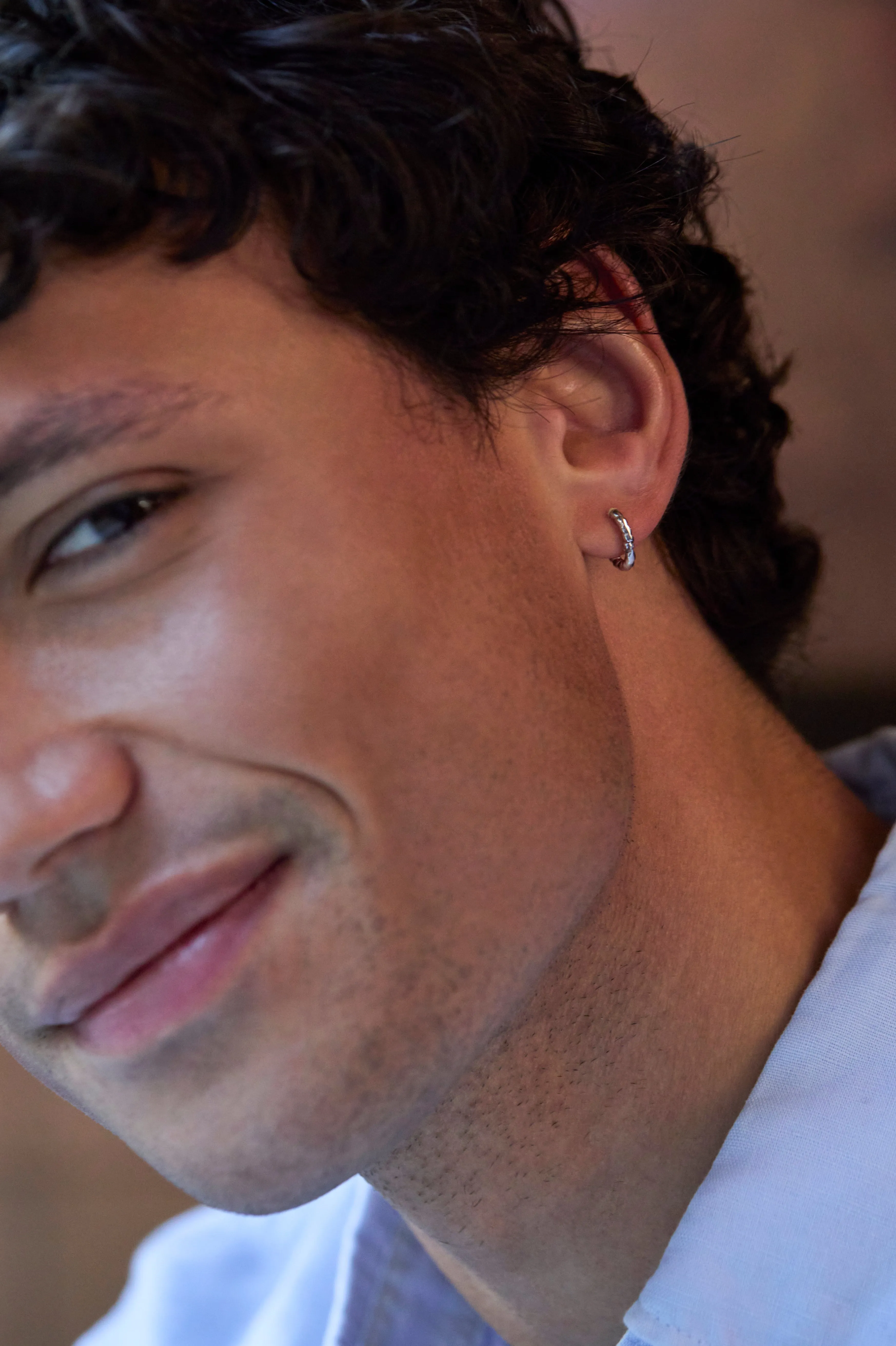 Men's Rope Huggie Hoop sold by Estella Bartlett product image thumbnail 2