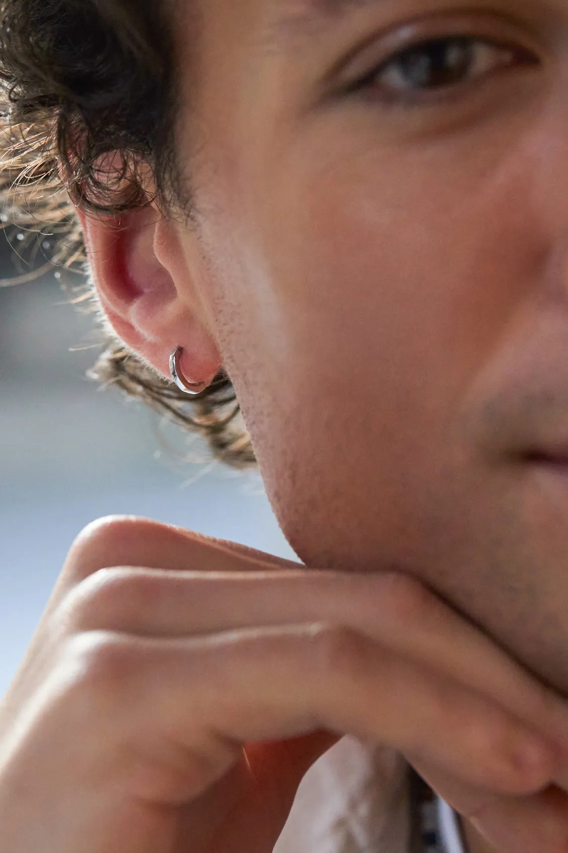 Men's Octagon Huggie Hoop sold by Estella Bartlett product image thumbnail 2