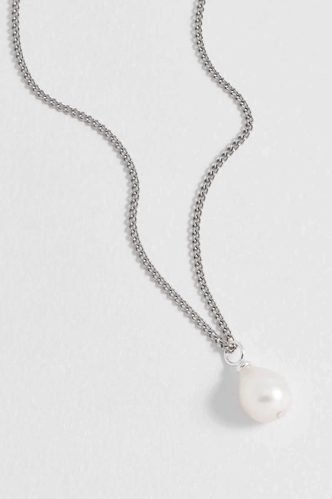 Men's Fine Curb Chain and Pearl Necklace sold by Estella Bartlett product image thumbnail 5