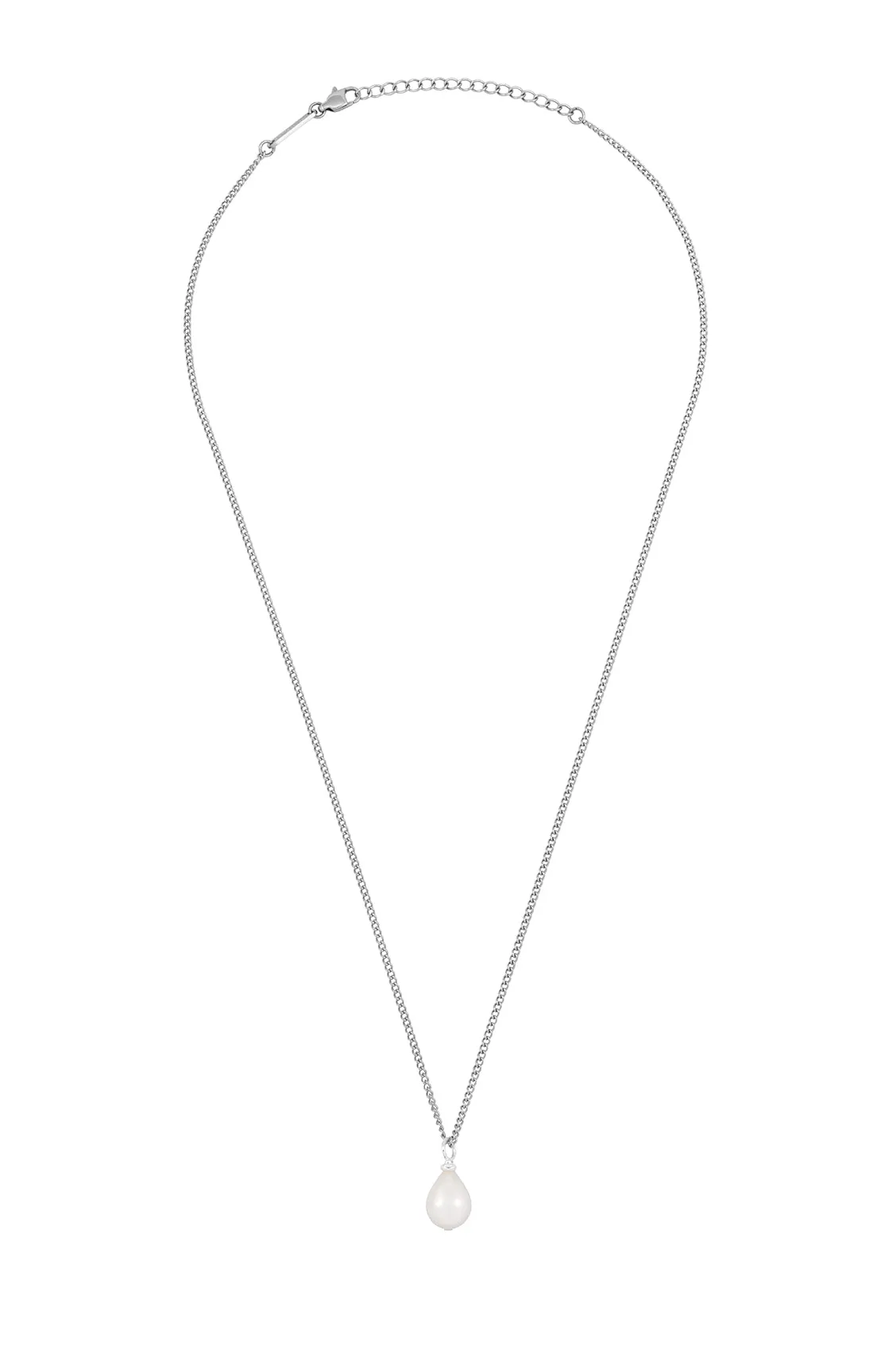 Men's Fine Curb Chain and Pearl Necklace sold by Estella Bartlett product image thumbnail 3