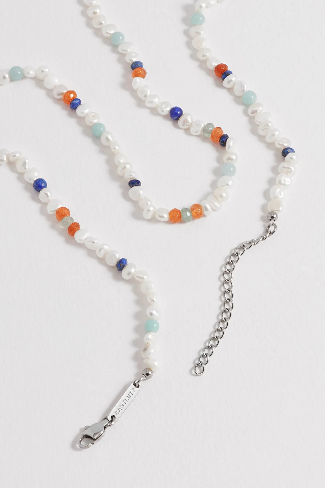 Men's Pearl and Mixed Gemstone Necklace sold by Estella Bartlett product image thumbnail 5