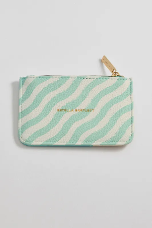 Mint Wiggle Print Card Purse sold by Estella Bartlett