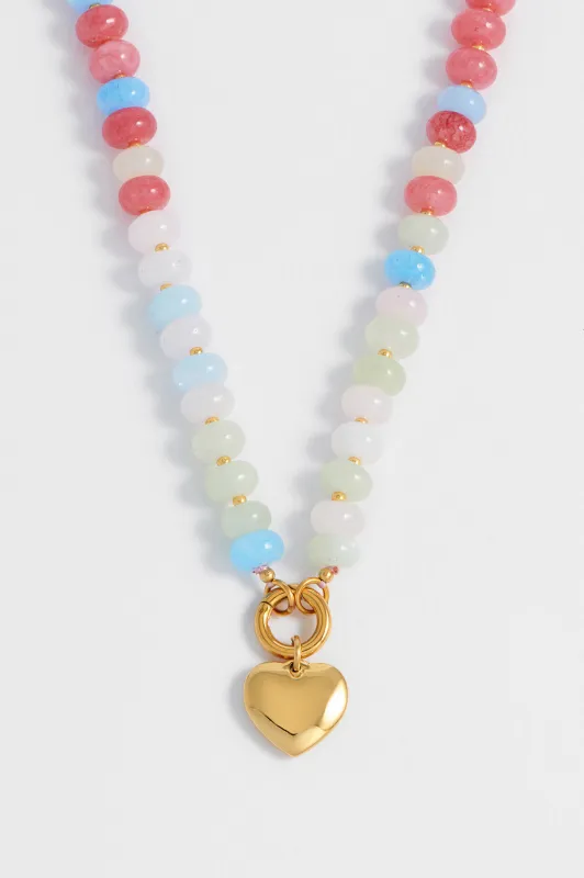 Candy Gemstone Spring Clasp Necklace sold by Estella Bartlett