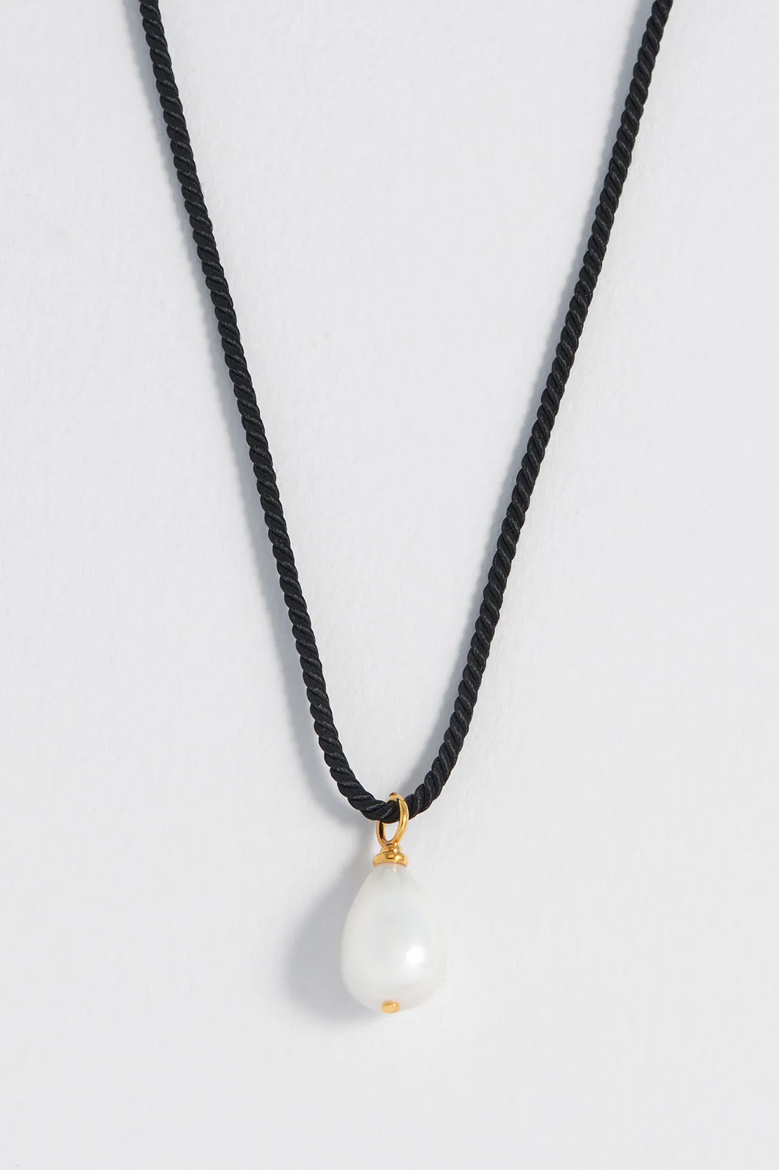 Pearl Drop Cord Necklace sold by Estella Bartlett product image thumbnail 4