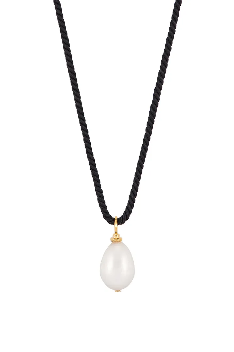 Pearl Drop Cord Necklace sold by Estella Bartlett product image thumbnail 3