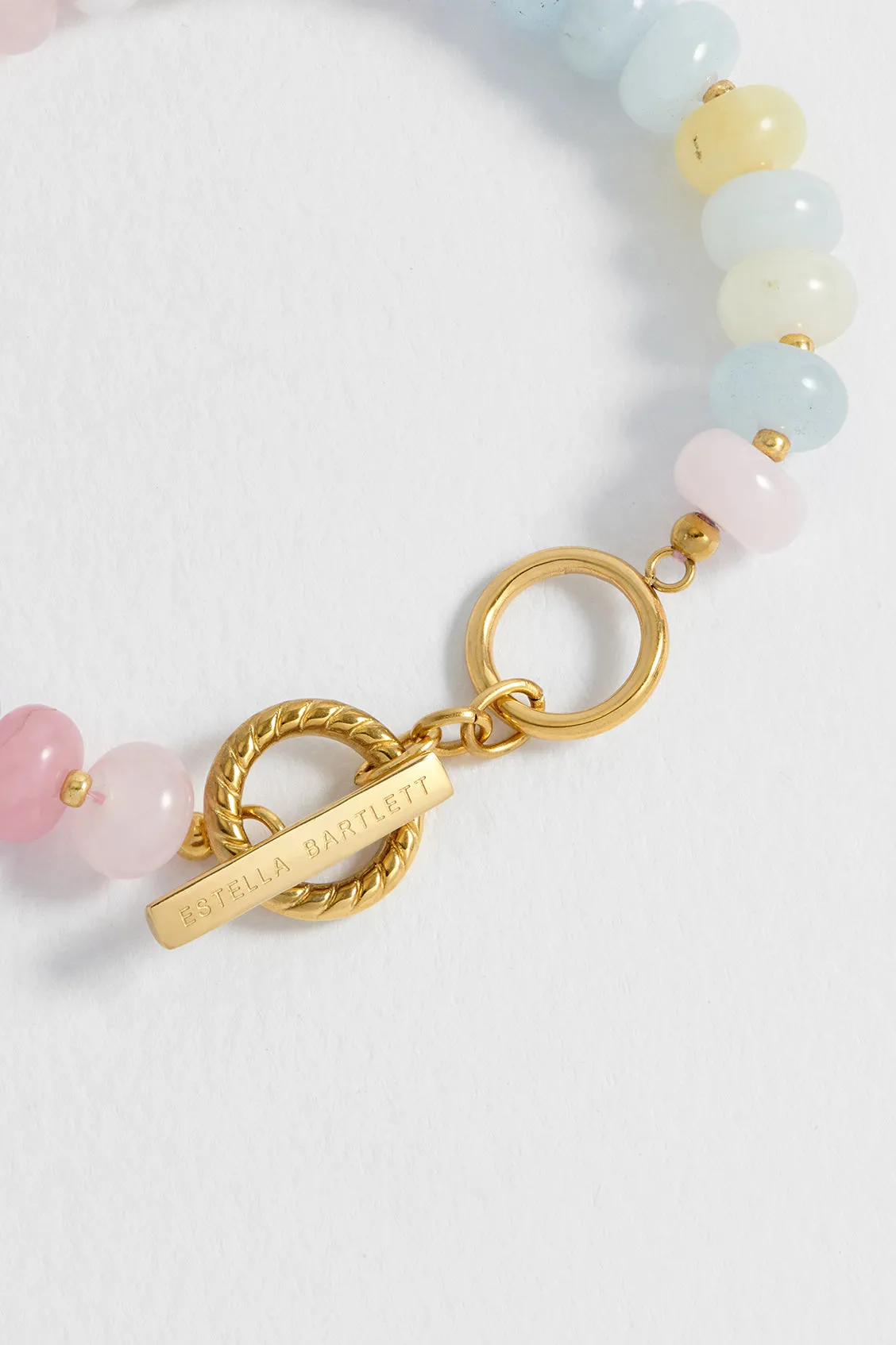 Pastel Multi Gemstone T-Bar Bracelet sold by Estella Bartlett product image thumbnail 3