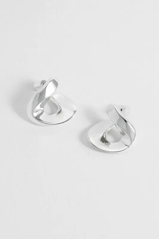 Sculptural Twist Hoop Earrings sold by Estella Bartlett