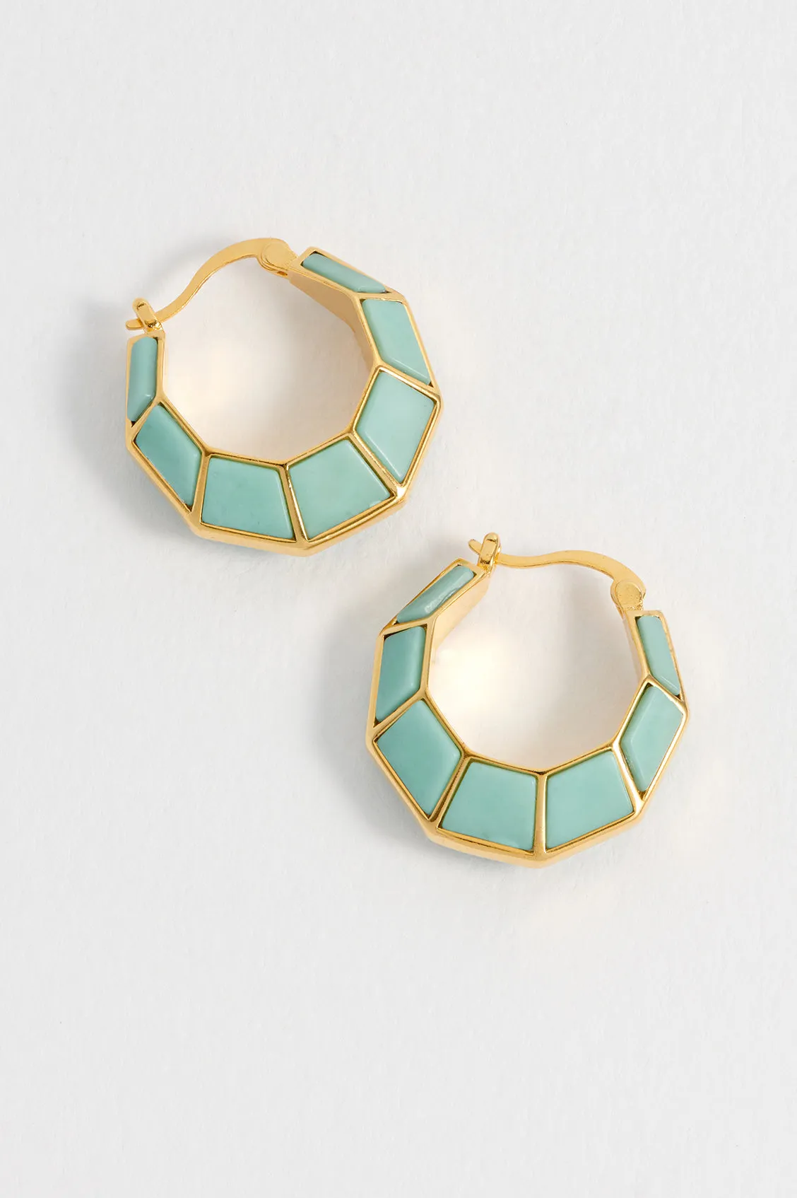 Octagon Hinge Hoop Earrings sold by Estella Bartlett