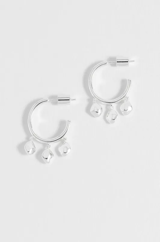 Triple Pebble Hoop Earrings sold by Estella Bartlett