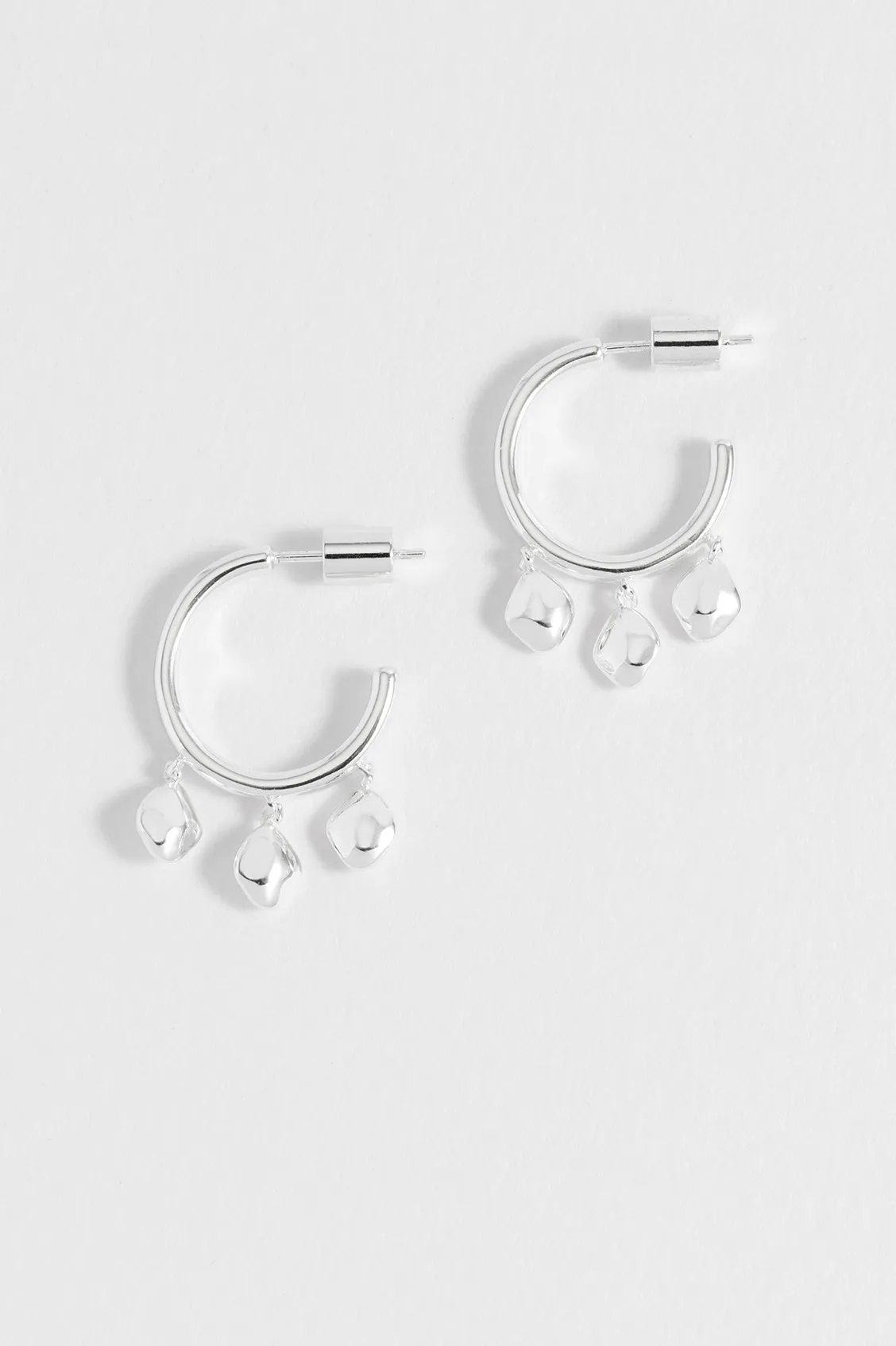 Triple Pebble Hoop Earrings sold by Estella Bartlett