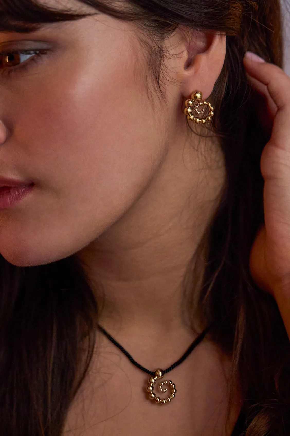 Beaded Swirl Earrings sold by Estella Bartlett product image thumbnail 2