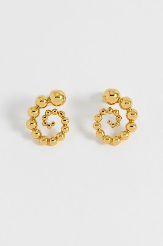 Beaded Swirl Earrings sold by Estella Bartlett
