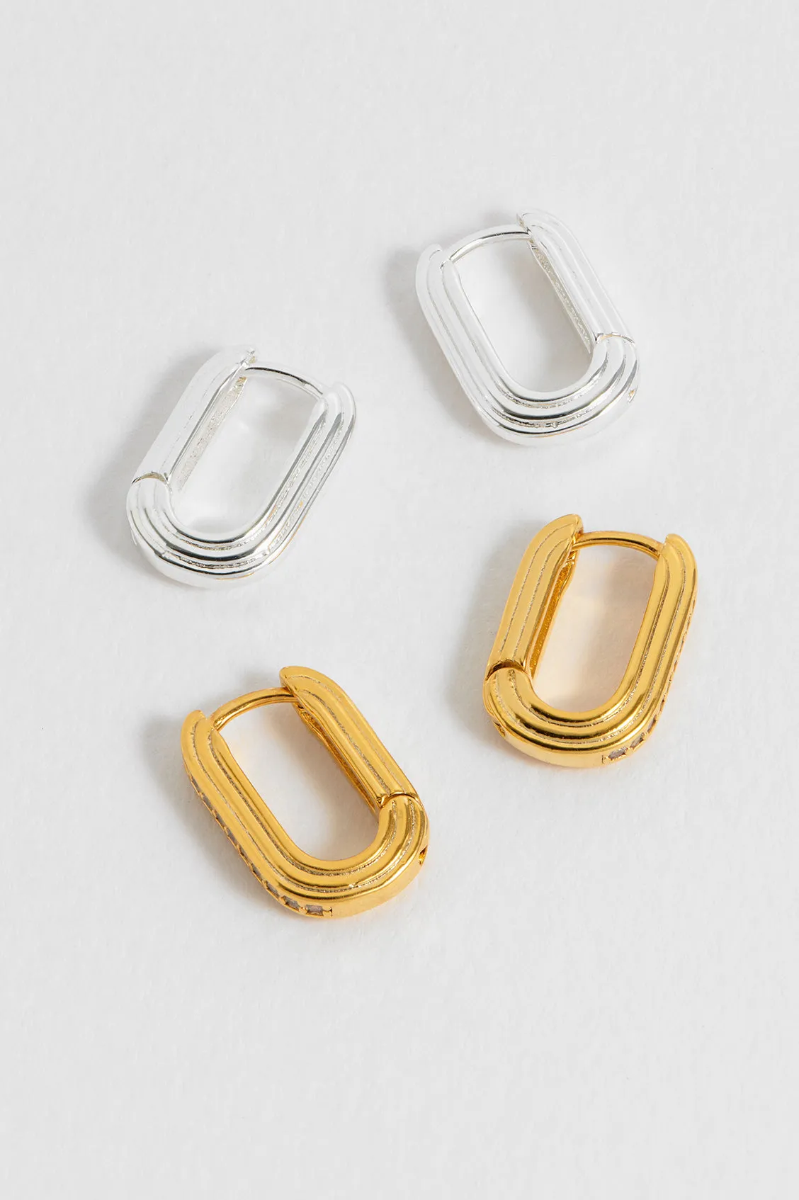 Ridged Hinge Hoops sold by Estella Bartlett product image thumbnail 5