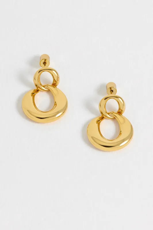 Double Round Link Earrings sold by Estella Bartlett