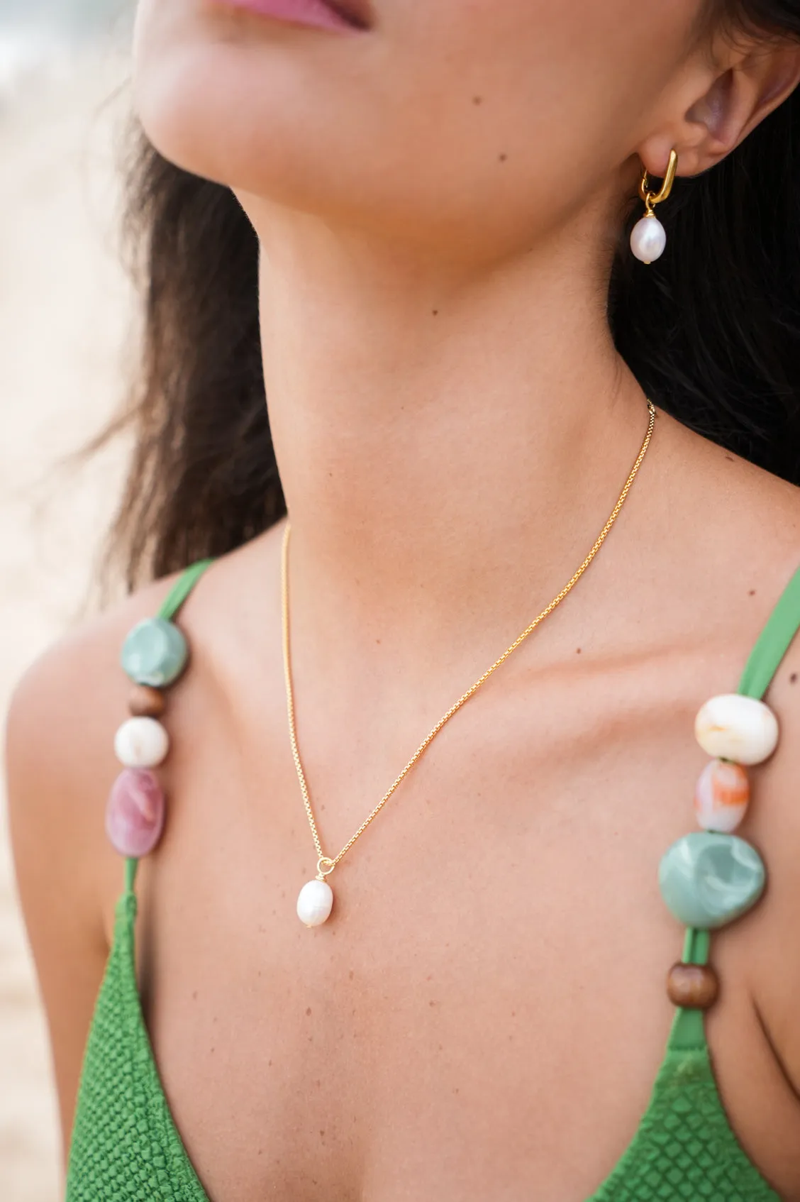 Pearl Drop Link Earrings sold by Estella Bartlett product image thumbnail 5