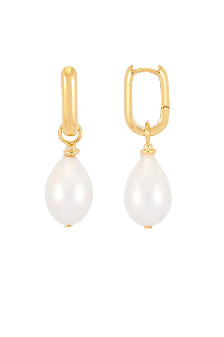 Pearl Drop Link Earrings sold by Estella Bartlett product image thumbnail 3