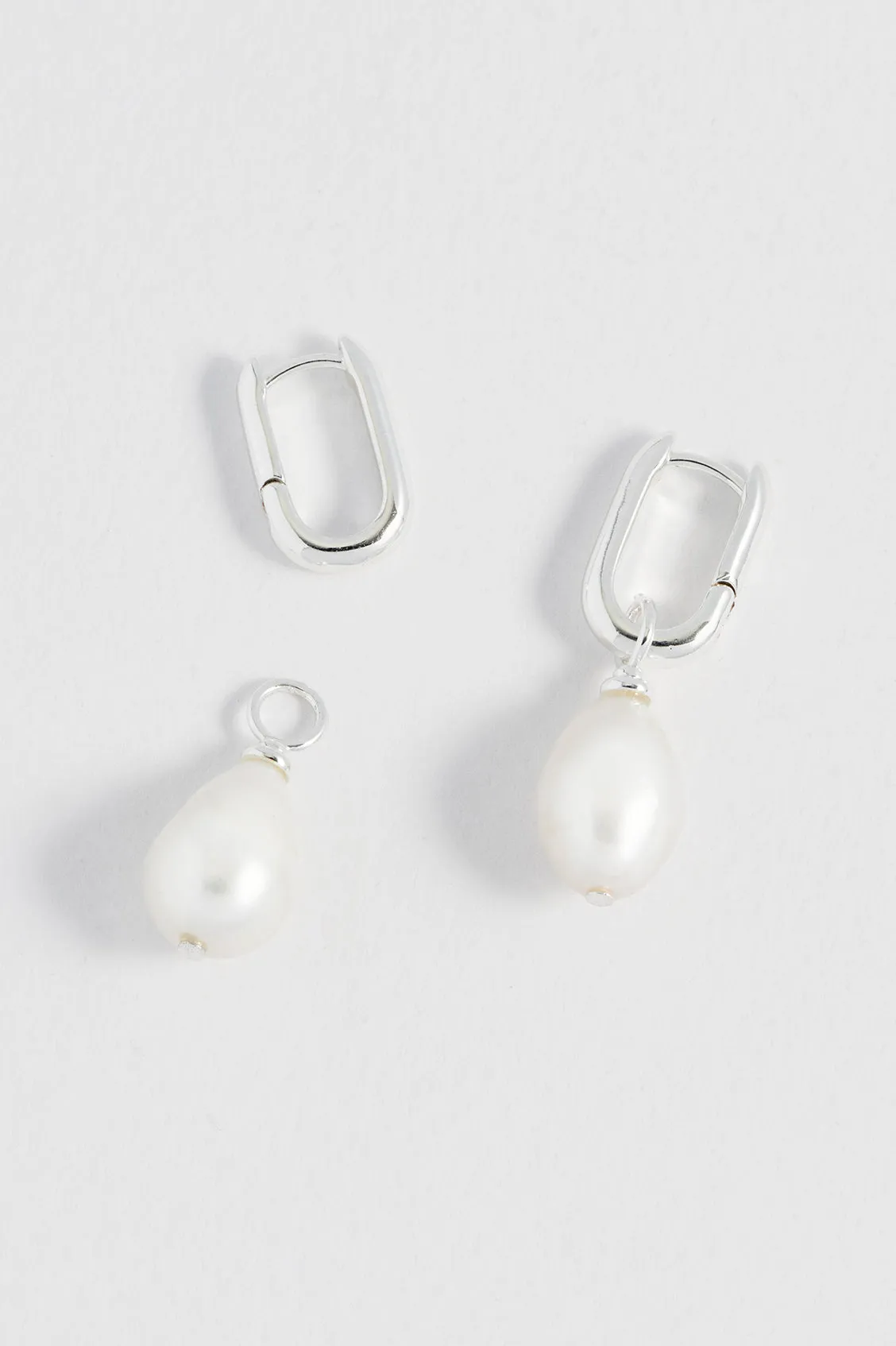 Pearl Drop Link Earrings sold by Estella Bartlett product image thumbnail 4