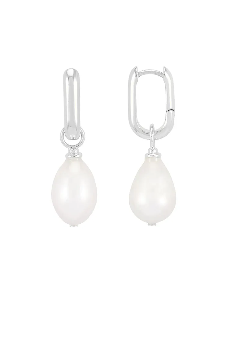 Pearl Drop Link Earrings sold by Estella Bartlett product image thumbnail 3