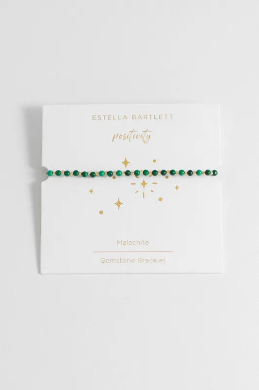 Wellness Malachite Gemstone Amelia Bracelet sold by Estella Bartlett