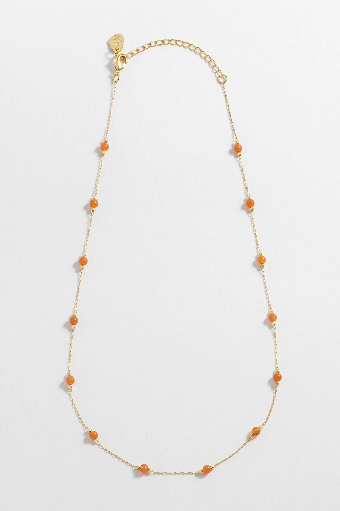 Wellness Carnelian Beaded Chain Necklace sold by Estella Bartlett product image thumbnail 5