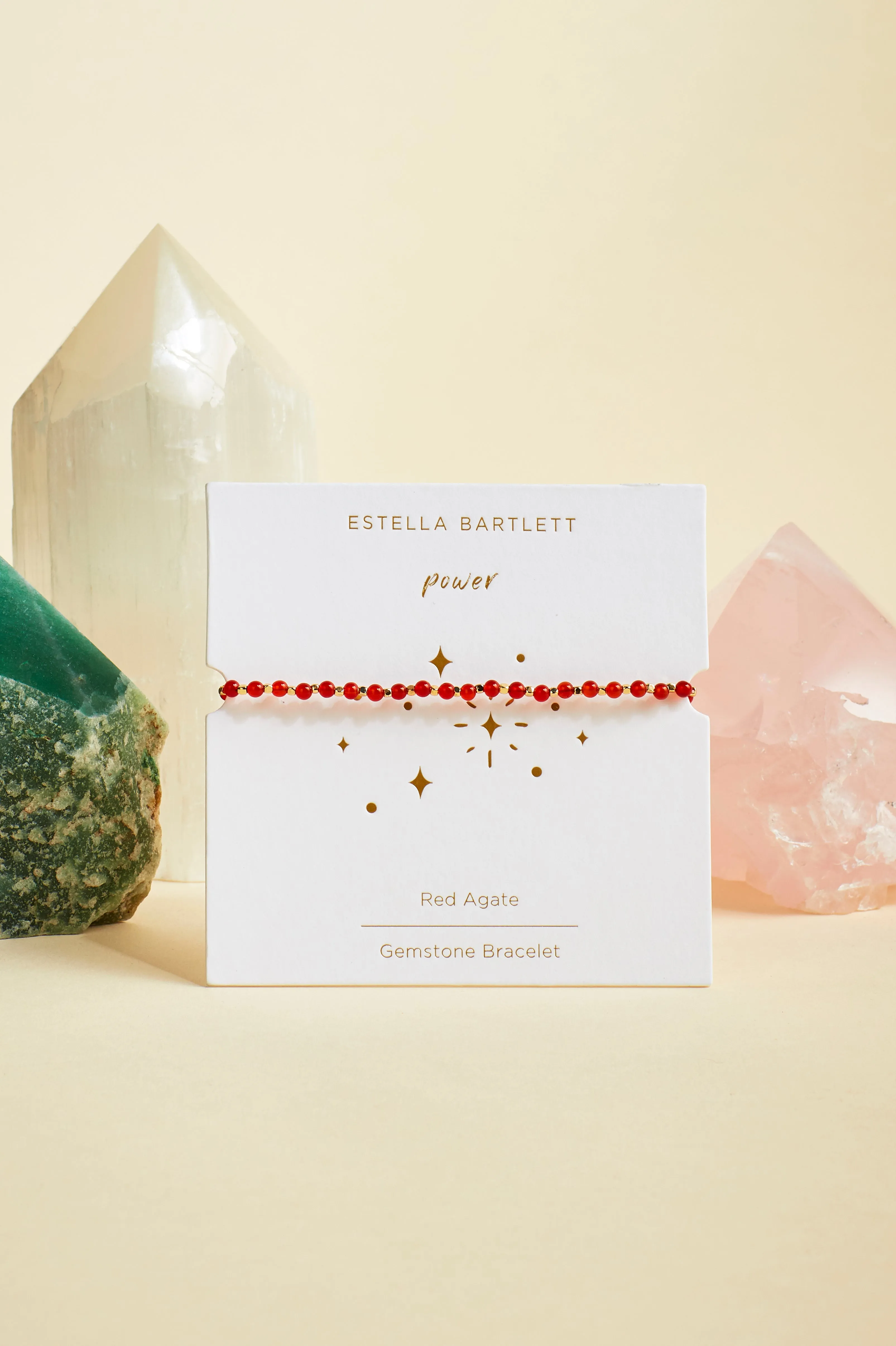 Wellness Red Agate Gemstone Amelia Bracelet sold by Estella Bartlett product image thumbnail 5