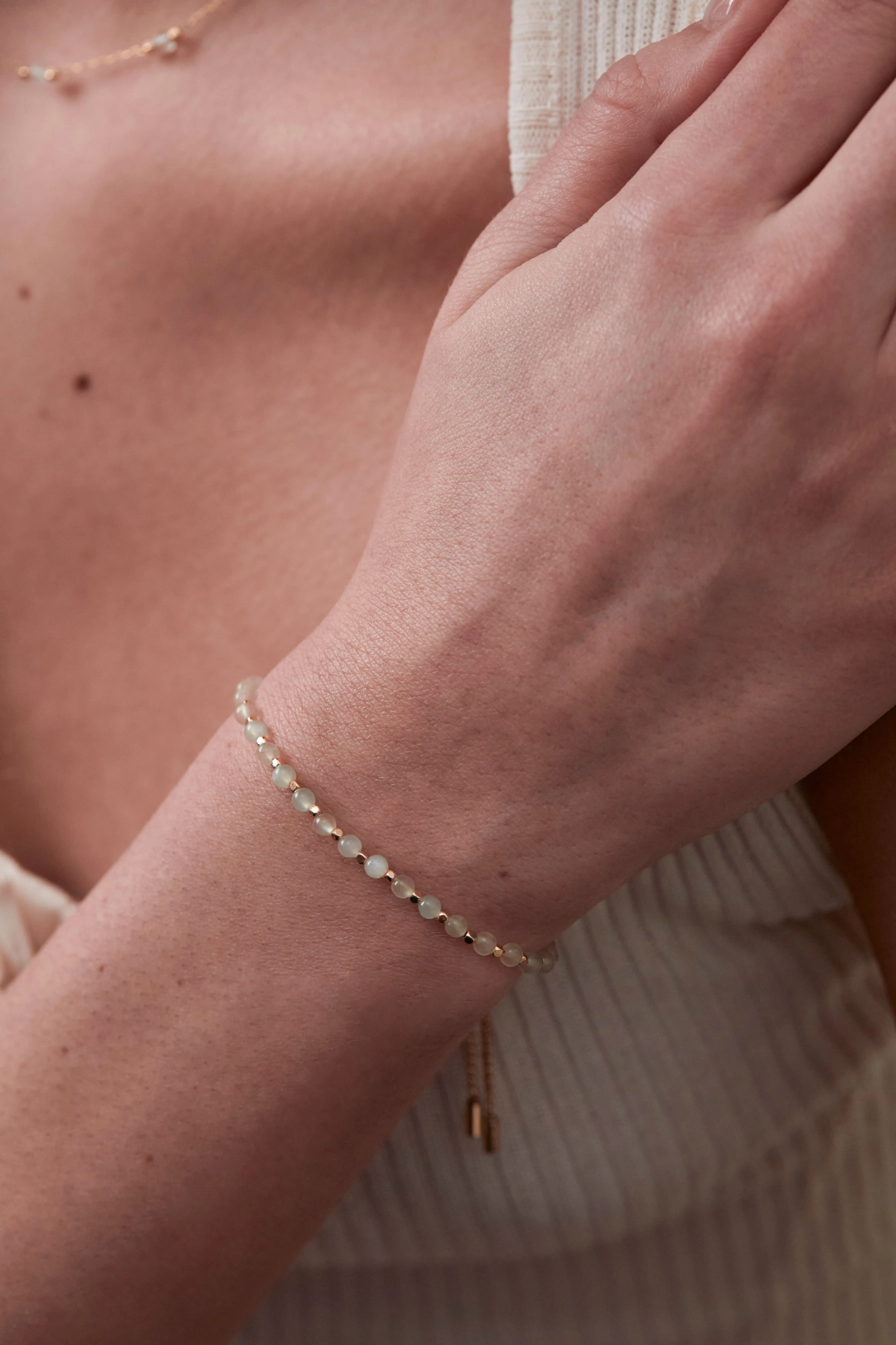 Wellness Prehnite Gemstone Amelia Bracelet sold by Estella Bartlett product image thumbnail 2