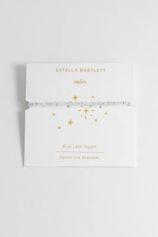 Wellness Blue Lace Agate Gemstone Amelia Bracelet sold by Estella Bartlett